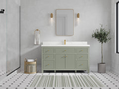 Sonoma 60 in W x 22 in D Free Standing Reeded Single Sink Bathroom Vanity - photo 4