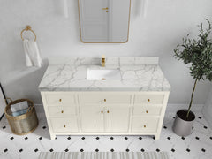 Sonoma 60 in W x 22 in D Free Standing Reeded Single Sink Bathroom Vanity - photo 40