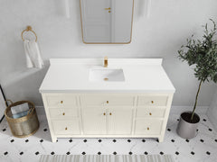 Sonoma 60 in W x 22 in D Free Standing Reeded Single Sink Bathroom Vanity - photo 42