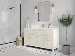 Sonoma 60 in W x 22 in D Free Standing Reeded Single Sink Bathroom Vanity - photo 2