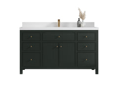 Sonoma 60 in W x 22 in D Free Standing Reeded Single Sink Bathroom Vanity - photo 1