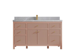 Sonoma 60 in W x 22 in D Free Standing Reeded Single Sink Bathroom Vanity - photo 42