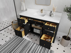 Sonoma 60 in W x 22 in D Free Standing Reeded Single Sink Bathroom Vanity - photo 3