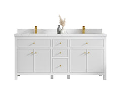 Sonoma 72 in W x 22 in D Free Standing Reeded Double Sink Bathroom Vanity - photo 1