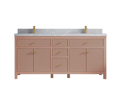 Sonoma 72 in W x 22 in D Free Standing Reeded Double Sink Bathroom Vanity - photo 31