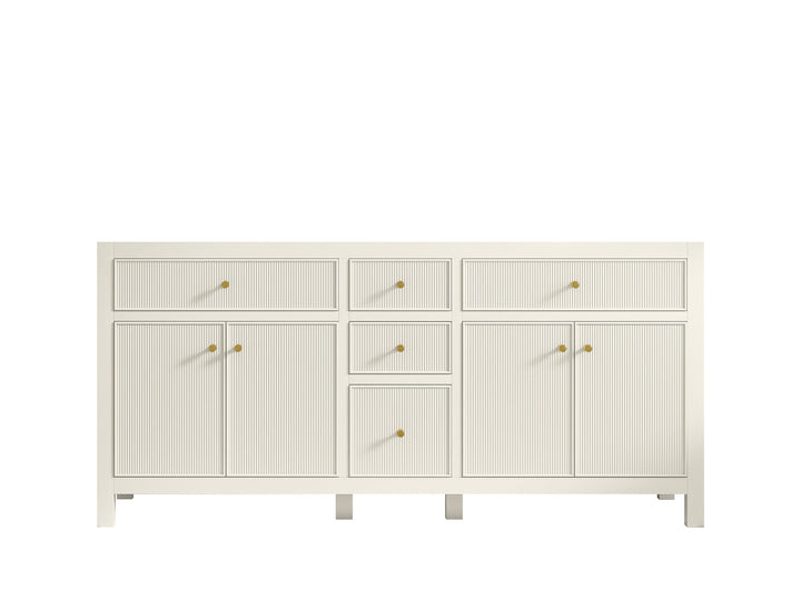 Sonoma 72 in W x 22 in D Free Standing Reeded Double Sink Bathroom Vanity - photo 6