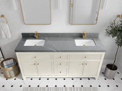 Sonoma 72 in W x 22 in D Free Standing Reeded Double Sink Bathroom Vanity - photo 31