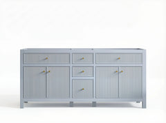 Sonoma 72 in W x 22 in D Free Standing Reeded Double Sink Bathroom Vanity - photo 2