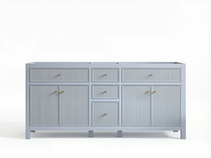 Sonoma 72 in W x 22 in D Free Standing Reeded Double Sink Bathroom Vanity - photo 28