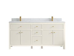 Sonoma 72 in W x 22 in D Free Standing Reeded Double Sink Bathroom Vanity - photo 24