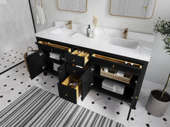 Sonoma 72 in W x 22 in D Free Standing Reeded Double Sink Bathroom Vanity - photo 3