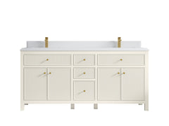 Sonoma 72 in W x 22 in D Free Standing Reeded Double Sink Bathroom Vanity - photo 26