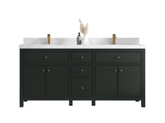 Sonoma 72 in W x 22 in D Free Standing Reeded Double Sink Bathroom Vanity - photo 1