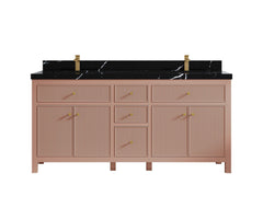 Sonoma 72 in W x 22 in D Free Standing Reeded Double Sink Bathroom Vanity - photo 9