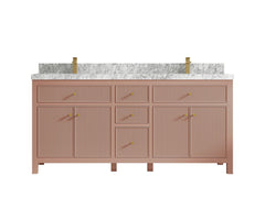 Sonoma 72 in W x 22 in D Free Standing Reeded Double Sink Bathroom Vanity - photo 19