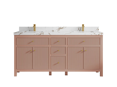 Sonoma 72 in W x 22 in D Free Standing Reeded Double Sink Bathroom Vanity - Willow Bath and Vanity