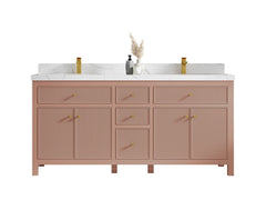 Sonoma 72 in W x 22 in D Free Standing Reeded Double Sink Bathroom Vanity - photo 1
