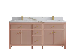 Sonoma 72 in W x 22 in D Free Standing Reeded Double Sink Bathroom Vanity - photo 11