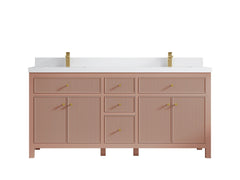 Sonoma 72 in W x 22 in D Free Standing Reeded Double Sink Bathroom Vanity - photo 43