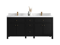 Sonoma 72 in W x 22 in D Free Standing Reeded Double Sink Bathroom Vanity - photo 1