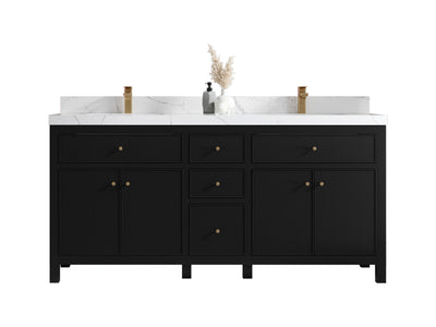 Sonoma 72 in W x 22 in D Free Standing Reeded Double Sink Bathroom Vanity - Willow Bath and Vanity