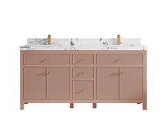 Sonoma 72 in W x 22 in D Free Standing Reeded Double Sink Bathroom Vanity - photo 39