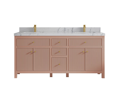 Sonoma 72 in W x 22 in D Free Standing Reeded Double Sink Bathroom Vanity - Willow Bath and Vanity