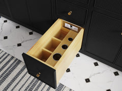 Sonoma 60 in W x 22 in D Free Standing Reeded Double Sink Bathroom Vanity - photo 5