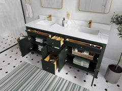 Sonoma 72 in W x 22 in D Free Standing Reeded Double Sink Bathroom Vanity - photo 3