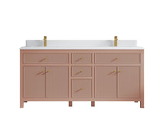 Sonoma 72 in W x 22 in D Free Standing Reeded Double Sink Bathroom Vanity - photo 27