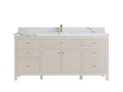 Sonoma 72 in W x 22 in D Free Standing Reeded Single Sink Bathroom Vanity - photo 10