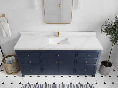 Sonoma 72 in W x 22 in D Free Standing Reeded Single Sink Bathroom Vanity - Willow Bath and Vanity
