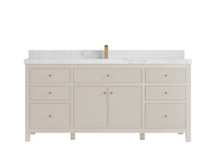 Sonoma 72 in W x 22 in D Free Standing Reeded Single Sink Bathroom Vanity - photo 22