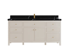 Sonoma 72 in W x 22 in D Free Standing Reeded Single Sink Bathroom Vanity - photo 18