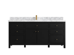Sonoma 72 in W x 22 in D Free Standing Reeded Single Sink Bathroom Vanity - photo 9