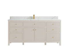 Sonoma 72 in W x 22 in D Free Standing Reeded Single Sink Bathroom Vanity - photo 26
