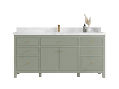 Sonoma 72 in W x 22 in D Free Standing Reeded Single Sink Bathroom Vanity - photo 1