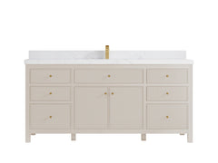 Sonoma 72 in W x 22 in D Free Standing Reeded Single Sink Bathroom Vanity - photo 30