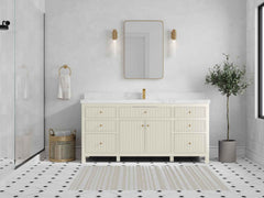 Sonoma 72 in W x 22 in D Free Standing Reeded Single Sink Bathroom Vanity - photo 3