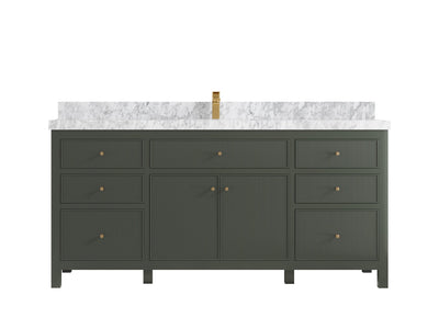 Sonoma 72 in W x 22 in D Free Standing Reeded Single Sink Bathroom Vanity - Willow Bath and Vanity