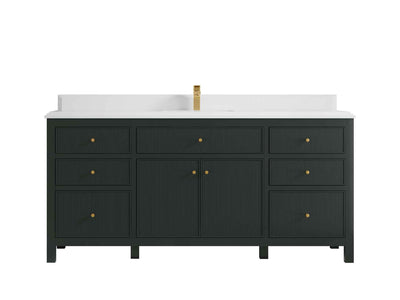 Sonoma 72 in W x 22 in D Free Standing Reeded Single Sink Bathroom Vanity - Willow Bath and Vanity
