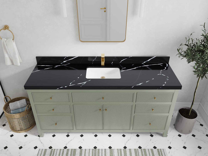 Sonoma 72 in W x 22 in D Free Standing Reeded Single Sink Bathroom Vanity - photo 13