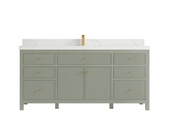 Sonoma 72 in W x 22 in D Free Standing Reeded Single Sink Bathroom Vanity - photo 18