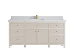 Sonoma 72 in W x 22 in D Free Standing Reeded Single Sink Bathroom Vanity - photo 24