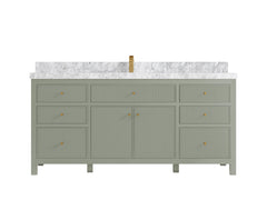 Sonoma 72 in W x 22 in D Free Standing Reeded Single Sink Bathroom Vanity - photo 10
