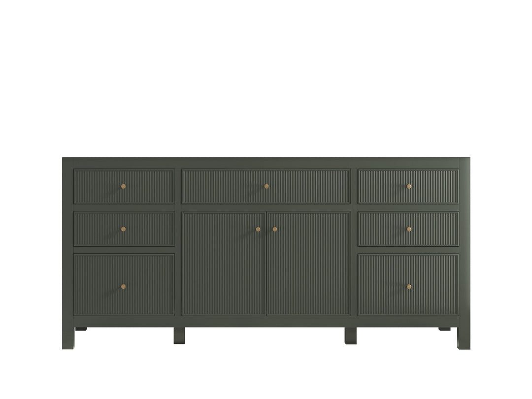 Sonoma 72 in W x 22 in D Free Standing Reeded Single Sink Bathroom Vanity - Willow Bath and Vanity