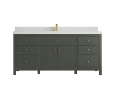 Sonoma 72 in W x 22 in D Free Standing Reeded Single Sink Bathroom Vanity - Willow Bath and Vanity