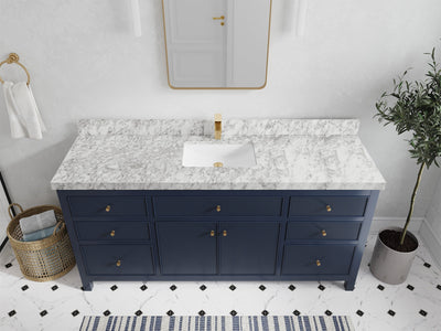 Sonoma 72 in W x 22 in D Free Standing Reeded Single Sink Bathroom Vanity - Willow Bath and Vanity