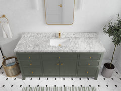 Sonoma 72 in W x 22 in D Free Standing Reeded Single Sink Bathroom Vanity - photo 18