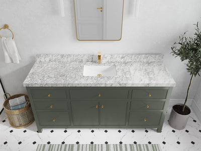 Sonoma 72 in W x 22 in D Free Standing Reeded Single Sink Bathroom Vanity - Willow Bath and Vanity